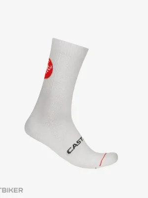 Castelli ENTRATA 18 ponožky, bílá Značkový