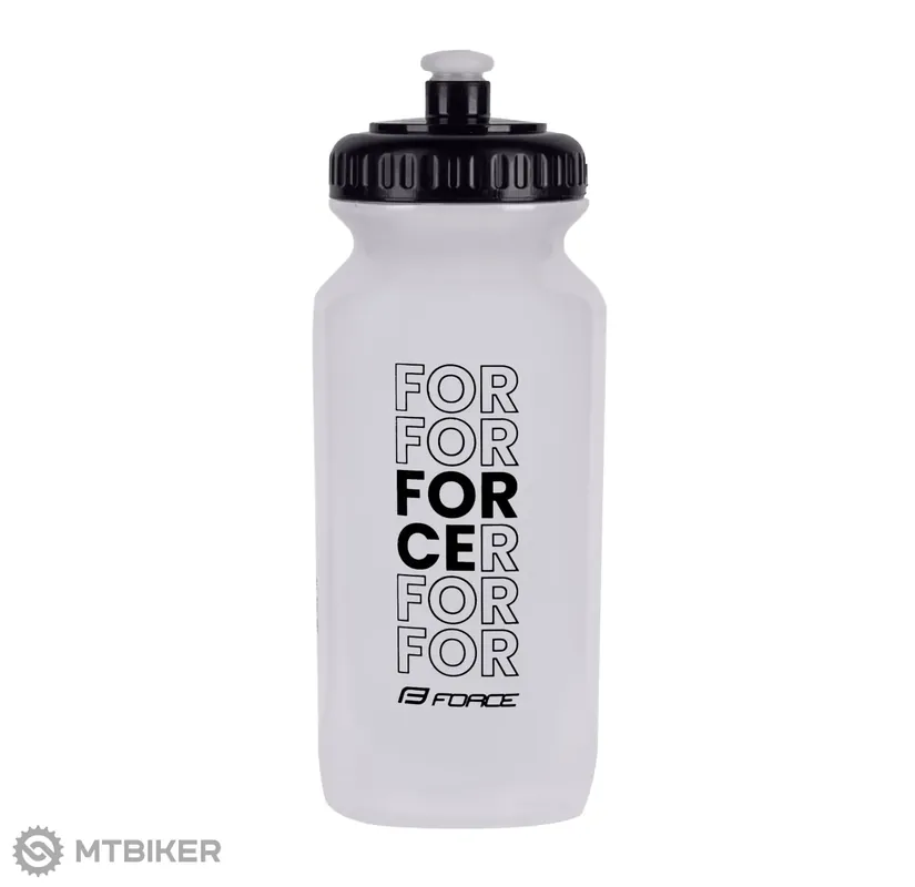 FORCE Daily láhev, 0.5 l, transparentní/černá Super Cena