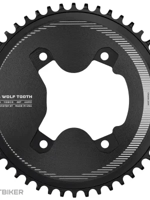 Wolf Tooth Aero 110 BCD Asymmetric 4-Bolt převodník pro Shimano GRX, 1x12, 50T Jen Po Omezenou Doba