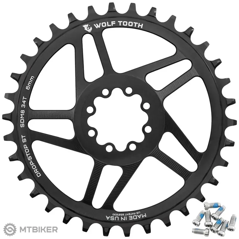 Nakupujte Hned Wolf Tooth Drop-Stop ST převodník, 1x12, SRAM T-Type