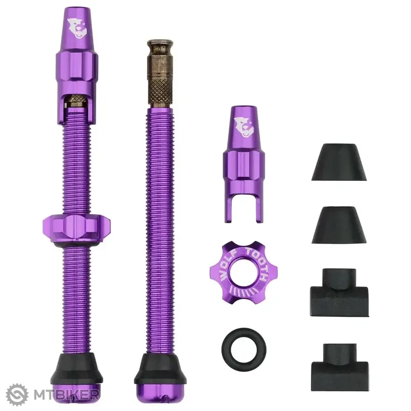 Aktuální Wolf Tooth Clik Valve bezdušové ventily, 60 mm, fialová