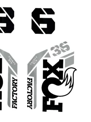 FOX sada nálepek pro vidlici Float 36 Factory, oranžová Poslední Šance