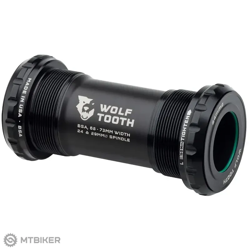 Vrácení Zdarma Wolf Tooth BSA středové složení, Shimano 24 mm, černá