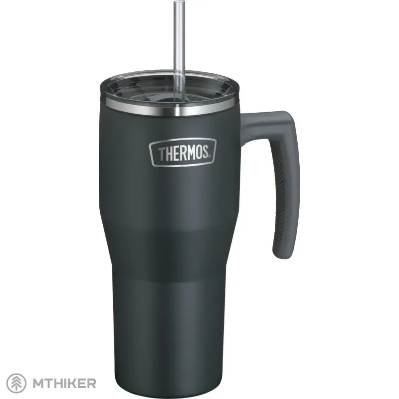 Pouze Dnes Thermos Refreshing termohrnek s madlem a brčkem, 0.85 l, matná černá
