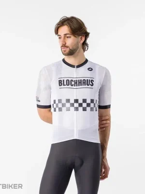 Tovární Cena Castelli GIRO109 BLOCKHAUS dres, bílá/černá