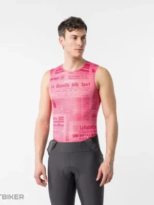 Omezená Nabídka Castelli GAZZETTA DELLO SPORT tílko, Giro růžová