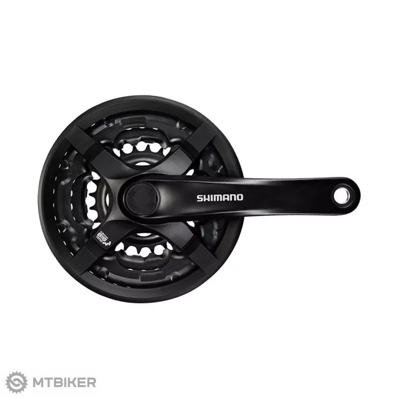 Vrácení Zdarma Shimano Tourney FC-TY501 kliky, 170 mm, 3x8, 48/38/28T, čtyřhran