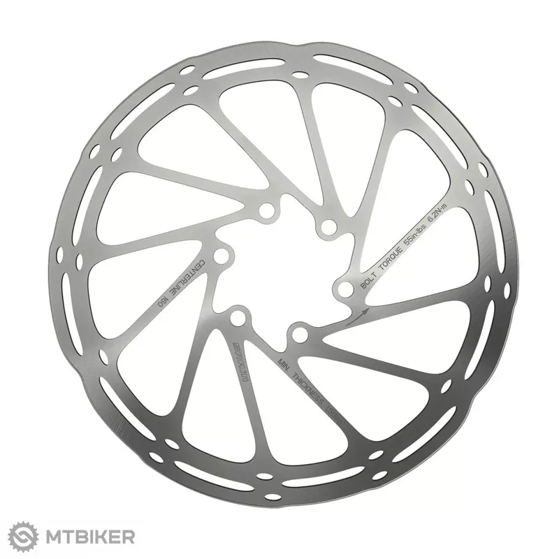 SRAM Centerline Rounded brzdový kotouč, 160 mm, 6 děr Nakupujte Hned