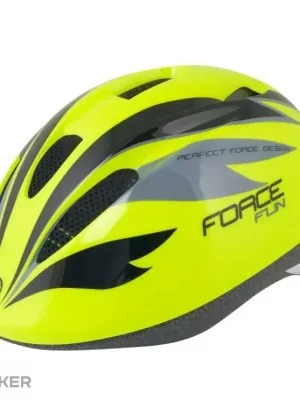 Víkendová Akce FORCE Fun Stipes dětská přilba, fluo/černá/šedá