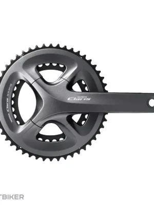 Levný Shimano CLARIS R2000 kliky, 50/34T, 2x8, dvoudílné, bez ložiska