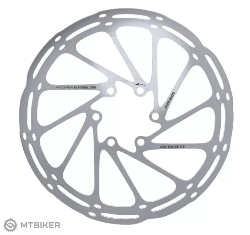 SRAM Centerline Rounded brzdový kotouč, 140 mm, 6 děr Super Cena