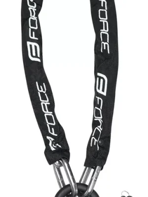 FORCE Zámek, řetězový, 100 cm / 10 mm, černý Nízká Cena