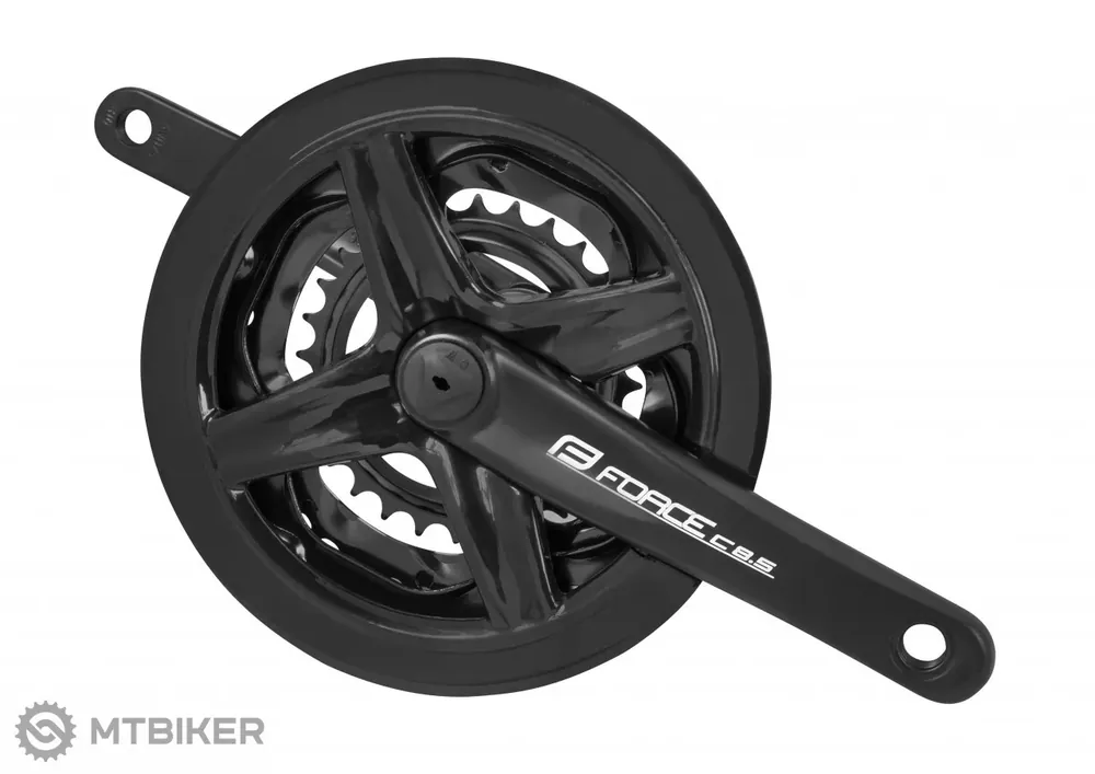 Levný FORCE C 8.5 kliky, 170 mm, 3x8, 48/38/28T, čtyřhran, s krytem
