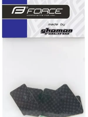 Super Cena FORCE nálepky pod bowden malé 6ks, karbon design
