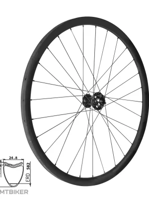 Poslední Šance FORCE Team Karbon MTB 29" přední kolo, galuskové 15x100, 6 děr
