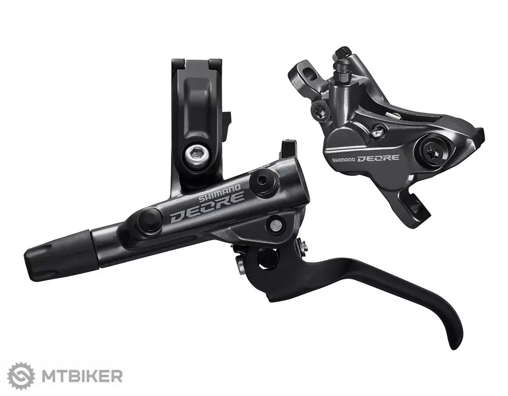Značkový Shimano Deore M6120 hydr. přední brzda, 4pístková, Post Mount, had. 1000 mm + destičky D03S