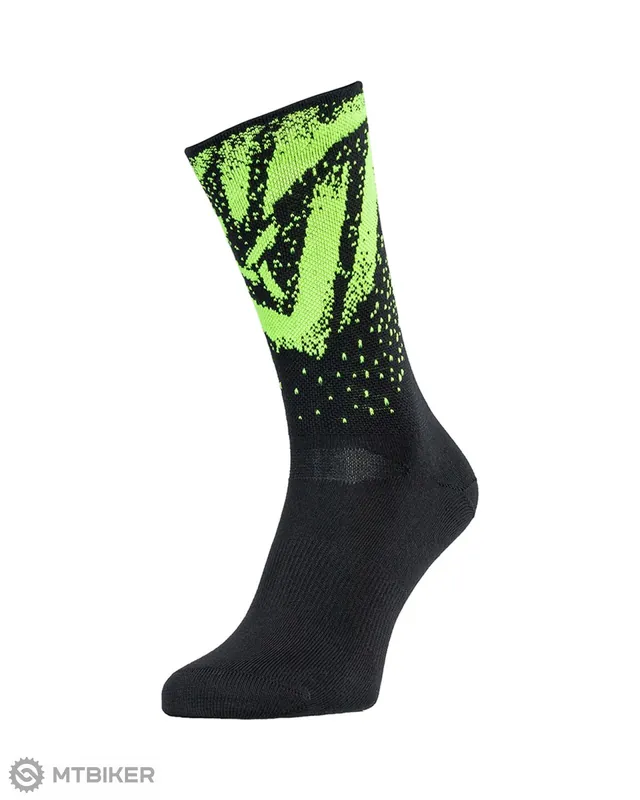 Časově Omezené SILVINI Nereto ponožky, black/neon