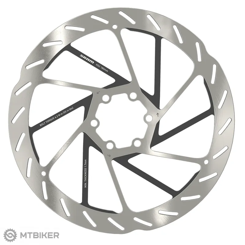 Akční Nabídka SRAM HS2 Rounded brzdový kotouč, 180 mm, 6 děr