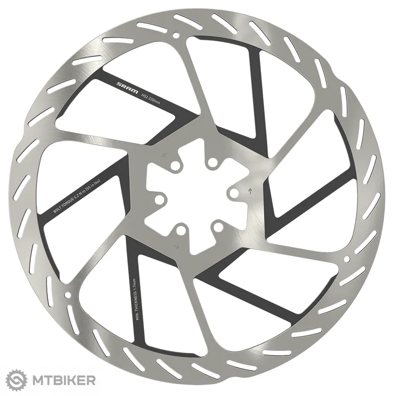 SRAM HS2 Rounded brzdový kotouč, 220 mm, 6 děr Sleva