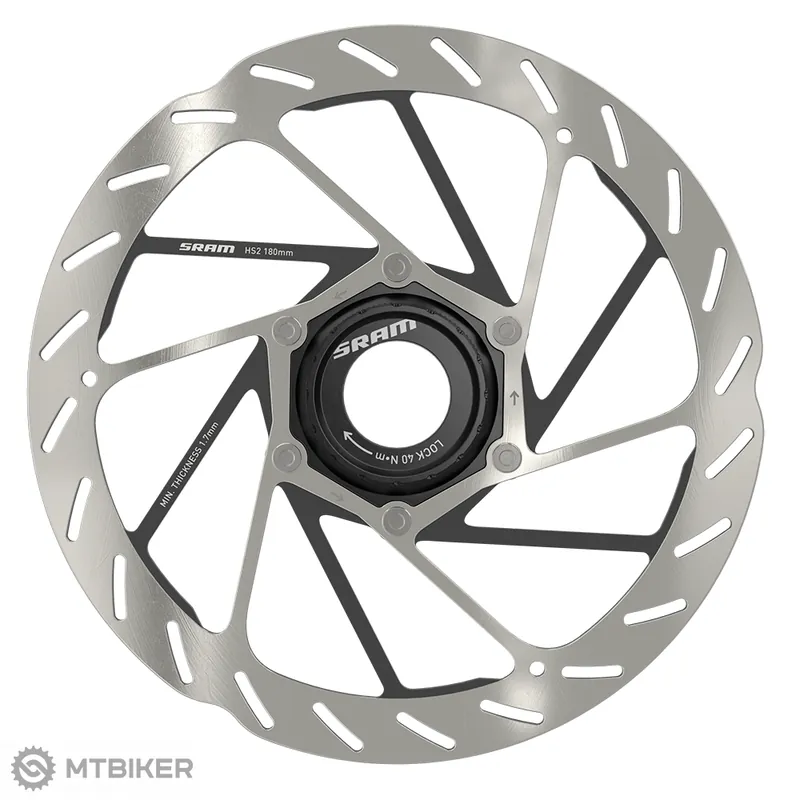 Speciální Cena SRAM HS2 Rounded brzdový kotouč, 180 mm, Center Lock