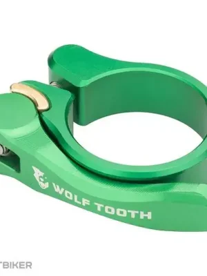 Cenový Hit Wolf Tooth objímka na sedlovku, 31.8 mm, zelená, Quick Release