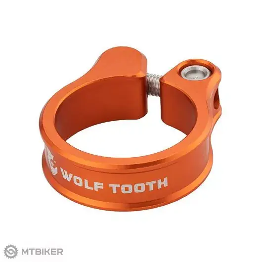 Super Cena Wolf Tooth sedlová objímka 34.9 mm, oranžová