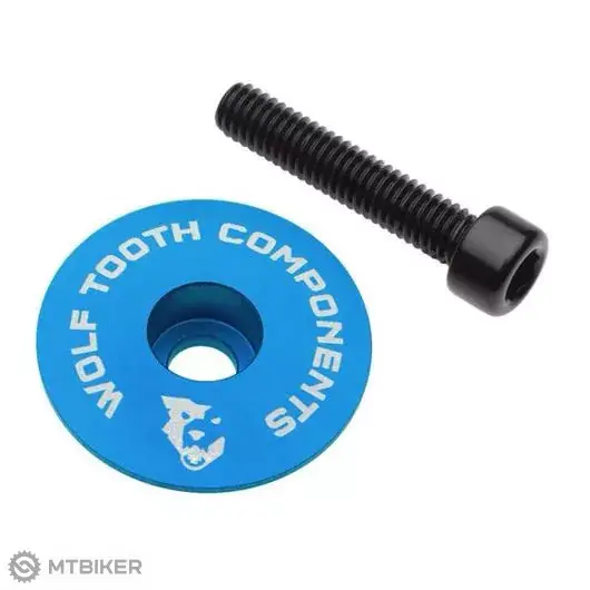 Tovární Cena Wolf Tooth Ultralight víčko hlavového složení, modrá