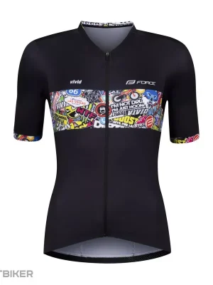 Přímo Od Výrobce FORCE VIVID dámský dres, černý