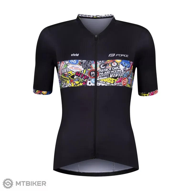 Přímo Od Výrobce FORCE VIVID dámský dres, černý