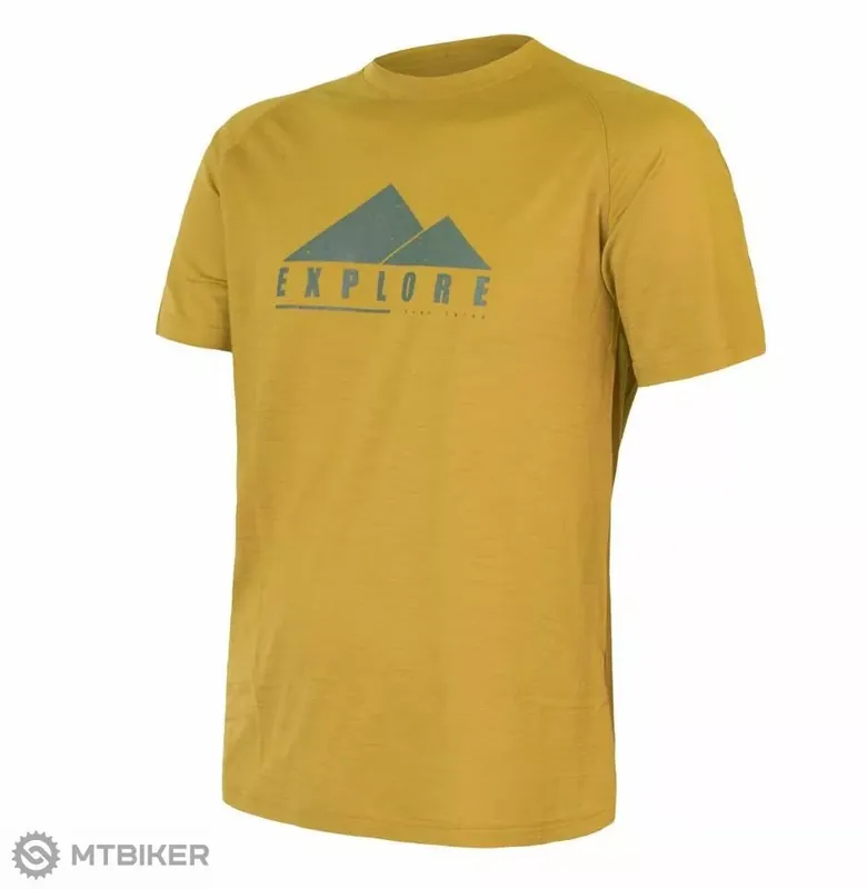 Super Cena Sensor Merino Air PT Explore triko, mustard