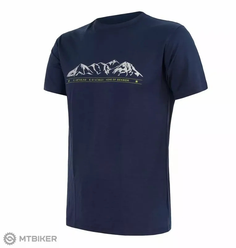 Must-Have Sensor Merino Active PT Mountains triko, deep blue