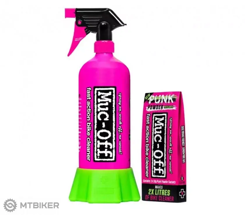 Cenově Výhodný Muc-Off Bottle for Life + Punk Powder sada lahve a prášku na čištění kol