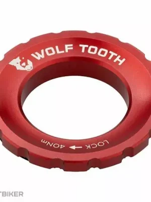 Wolf Tooth Centerlock externí matice, červená Omezená Nabídka