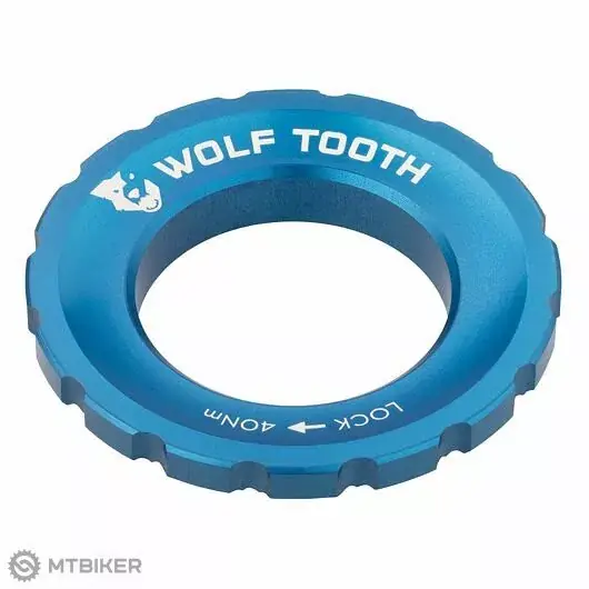 Wolf Tooth Centerlock externí matice, modrá Bezpečná Platba