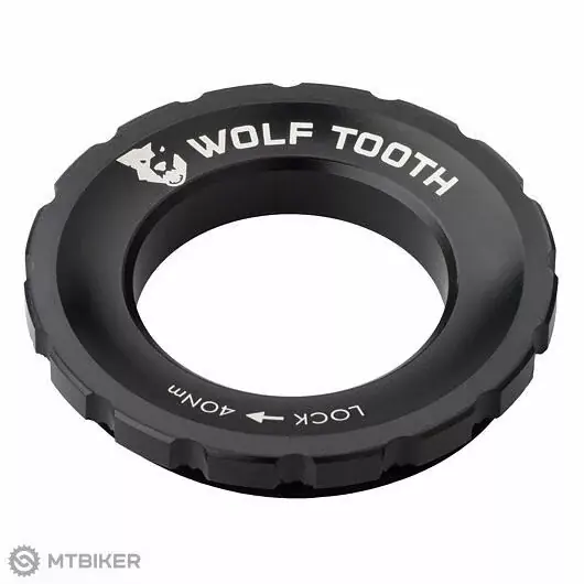 Wolf Tooth Centerlock externí matice, černá Rychlé Dodání