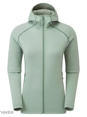 Víkendová Akce Montane FEM FURY HOODIE dámská mikina, šedozelená