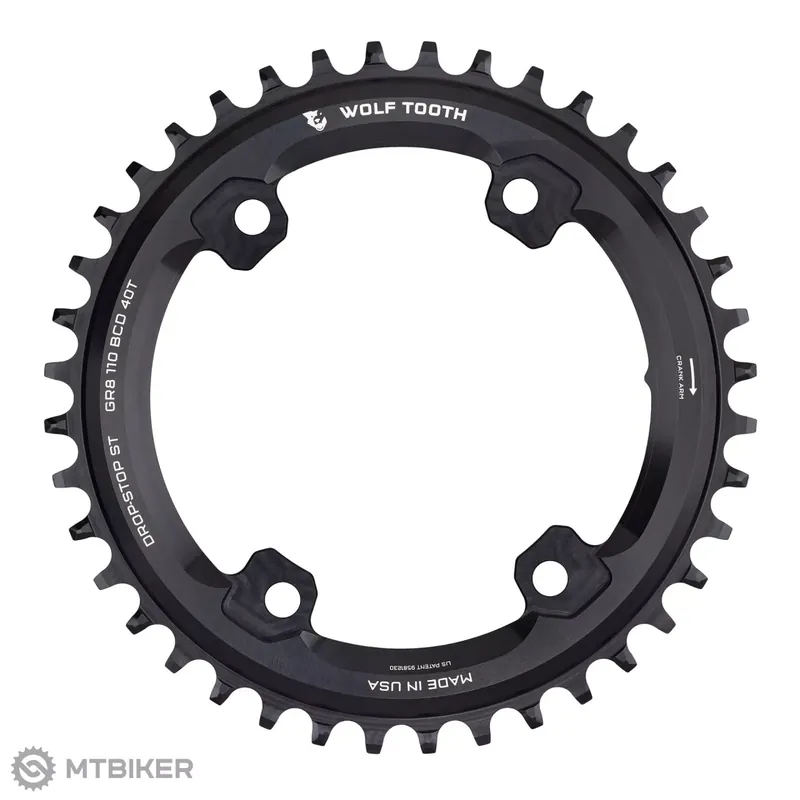 Koupit Online Wolf Tooth 110 BCD 4-Bolt převodník pro Shimano GRX, 40T
