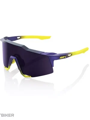 Výhodná Nabídka 100% SPEEDCRAFT Matte Metallic Digital Brights brýle fialová/žlutá