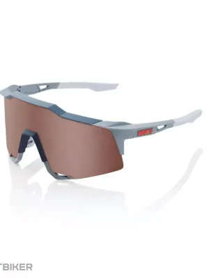 Nejlepší Volba 100% SPEEDCRAFT HiPER Crimson Silver brýle, šedá/hnědá