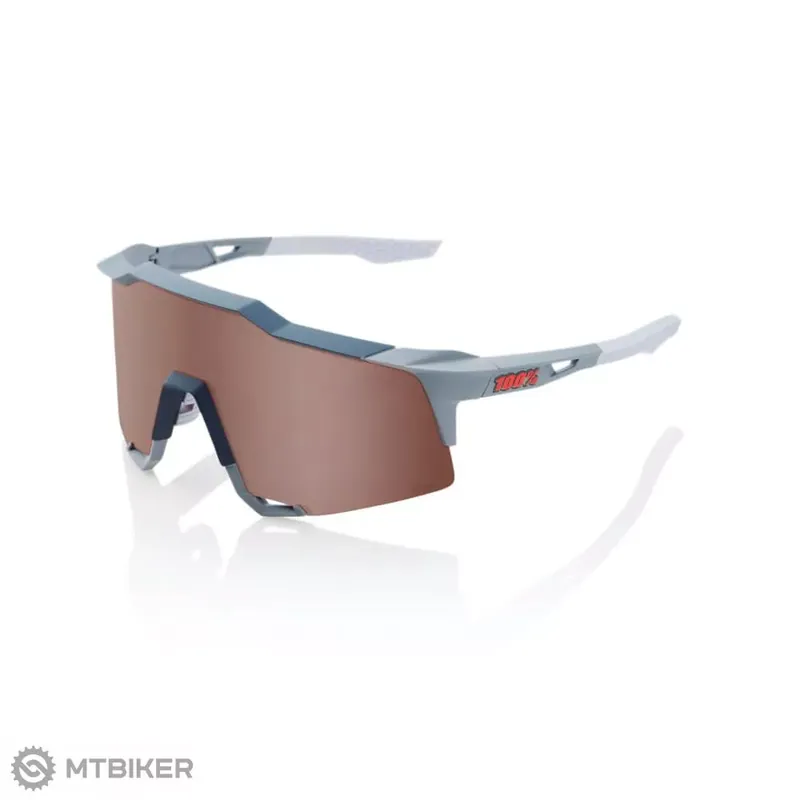 Nejlepší Volba 100% SPEEDCRAFT HiPER Crimson Silver brýle, šedá/hnědá