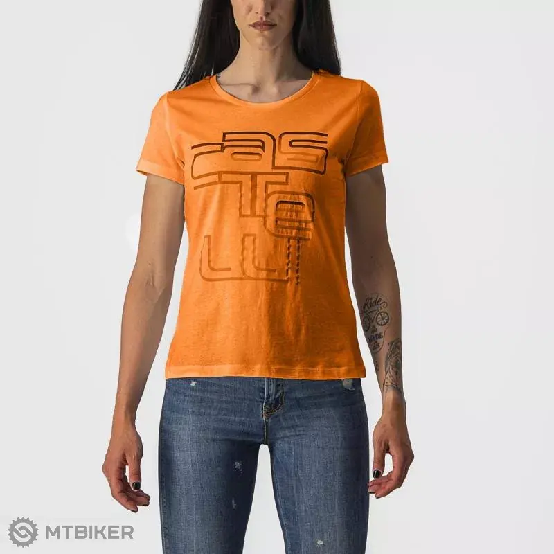Castelli BELLAGIO TEE dámské tričko, oranžové Akce