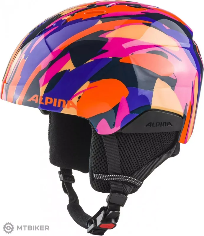 ALPINA PIZI dětská přilba, pink/orange blue gloss Výprodej