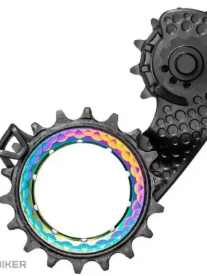 Sezónní Sleva absoluteBLACK Carbon Ceramic OSPW kladky přehazovačky, duhové