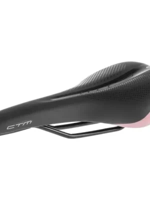 CTM Charisma dámské sedlo, 160 mm, černá/růžová Výhodná Nabídka