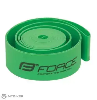 FORCE ochranná páska do ráfku, 26", 22 mm, zelená Oblíbený