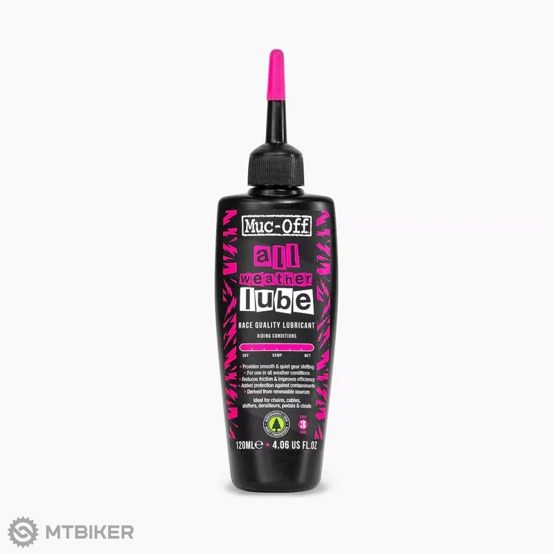 Muc-Off All Weather mazací olej na řetěz, kapátko, 120 ml Koupit Online