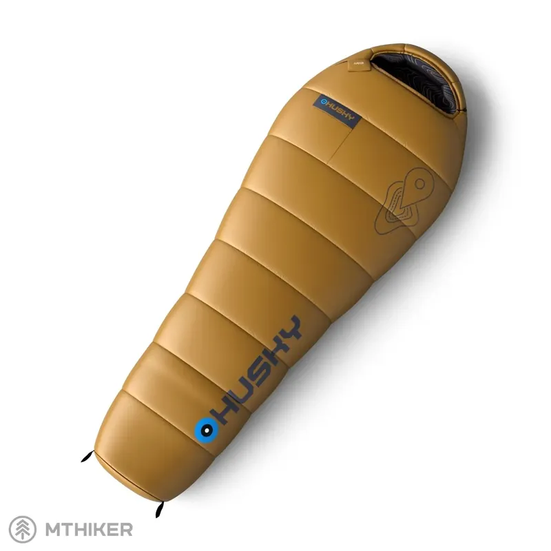 HUSKY Junior dětský spacák, 165 cm, mustard Finální Výprodej