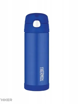 Thermos dětská termoska s brčkem, modrá Cenově Výhodný
