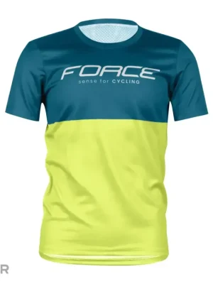 Originální FORCE Kid MTB Cheery dětský dres, modrá/limetková
