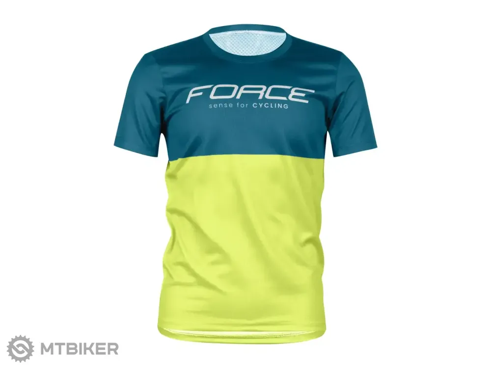 Originální FORCE Kid MTB Cheery dětský dres, modrá/limetková